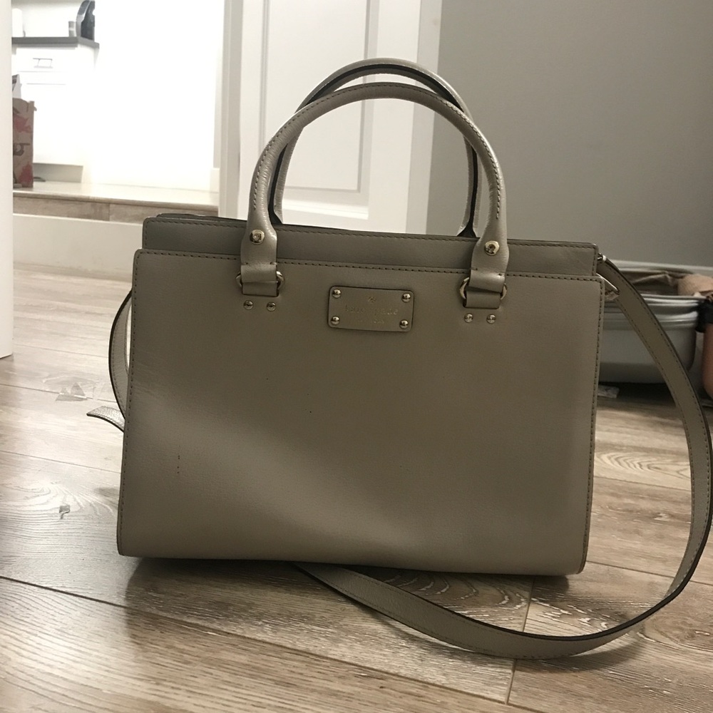 Kate spade beige shoulder hand carry handbag - Picture 1 of 6